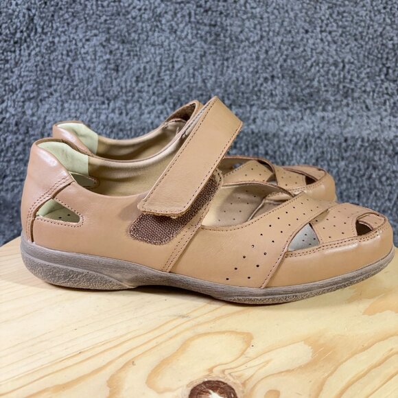 Cosyfeet Shelley Comfort Shoe Womens Size 10 Extra Wide 6E Leather Brown Loafer - Picture 3 of 8